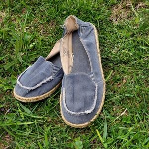 🙂 Route 66 Women's Blue Denim Slip-on Shoes